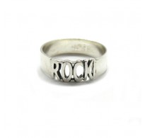 R001904 Genuine sterling silver ring band ROCK solid hallmarked 925